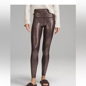 Lululemon Athletica high rise 28 inch Leggings Radiate Foil Print French Press